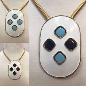 Rare Pierre Cardin necklace with rotating shapes